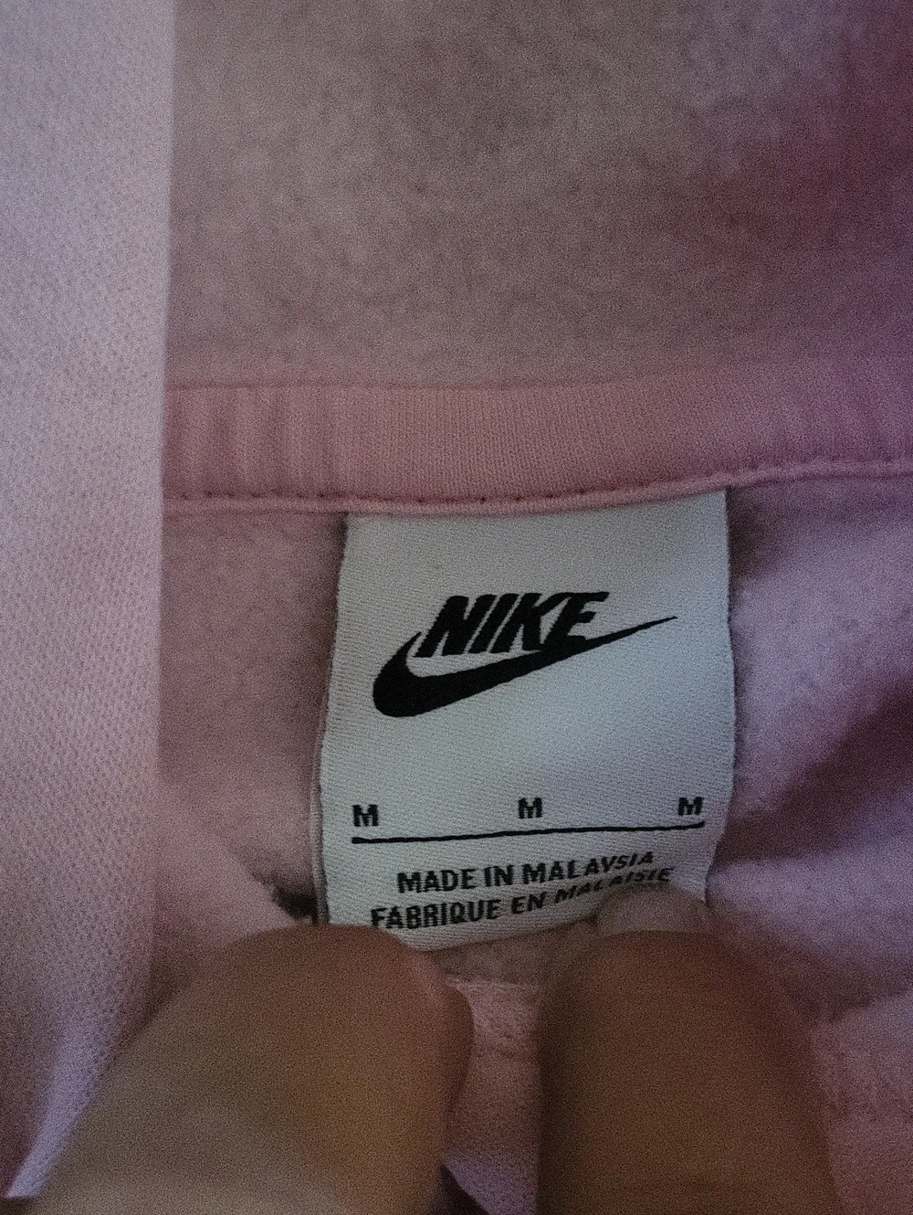 Nike Light Pink Hoodie with White Swoosh Logo